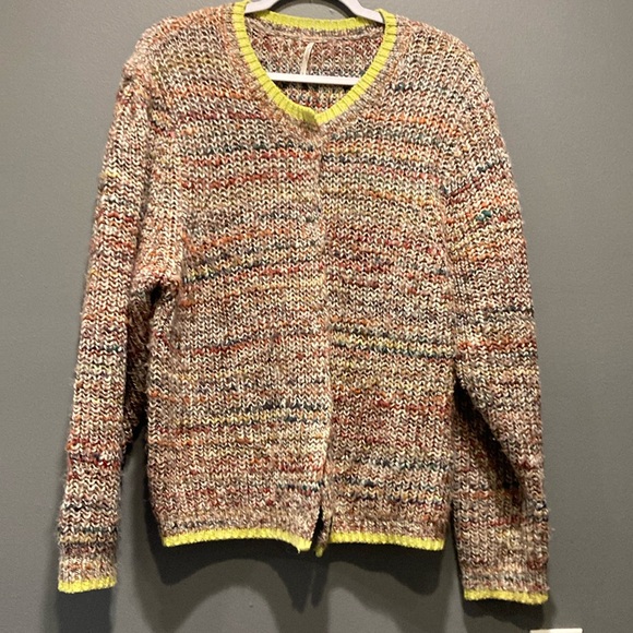 Free People Sweaters - Free People large snap front cardigan, size L
